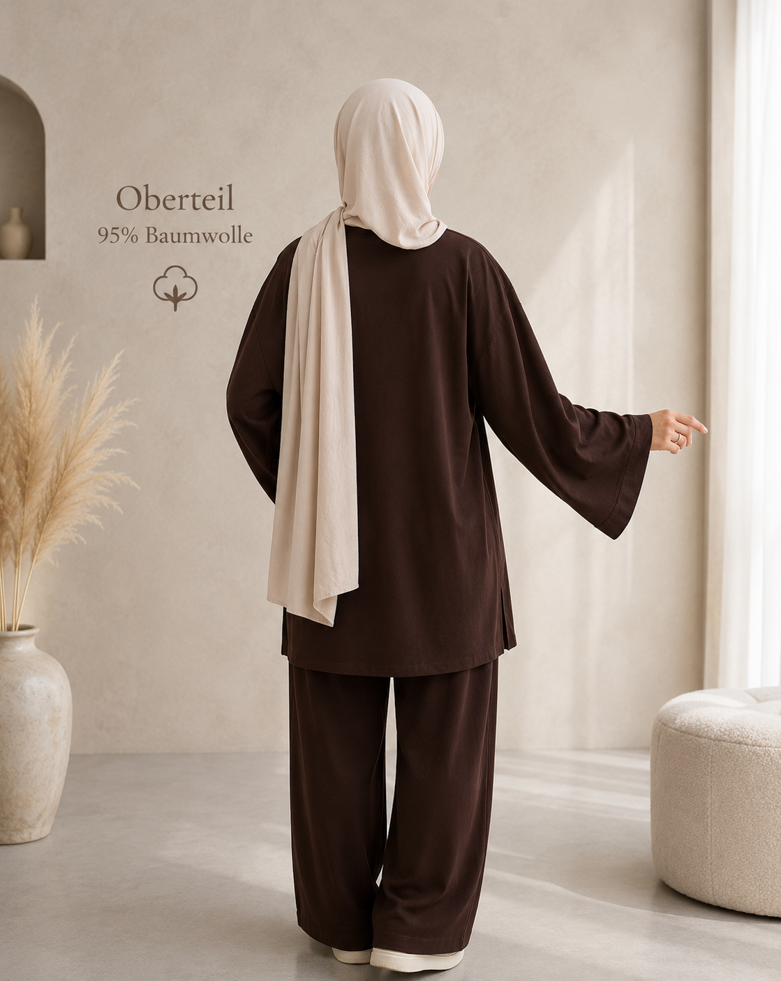 Oversize-Oberteil Liyana – 95 % Baumwolle
