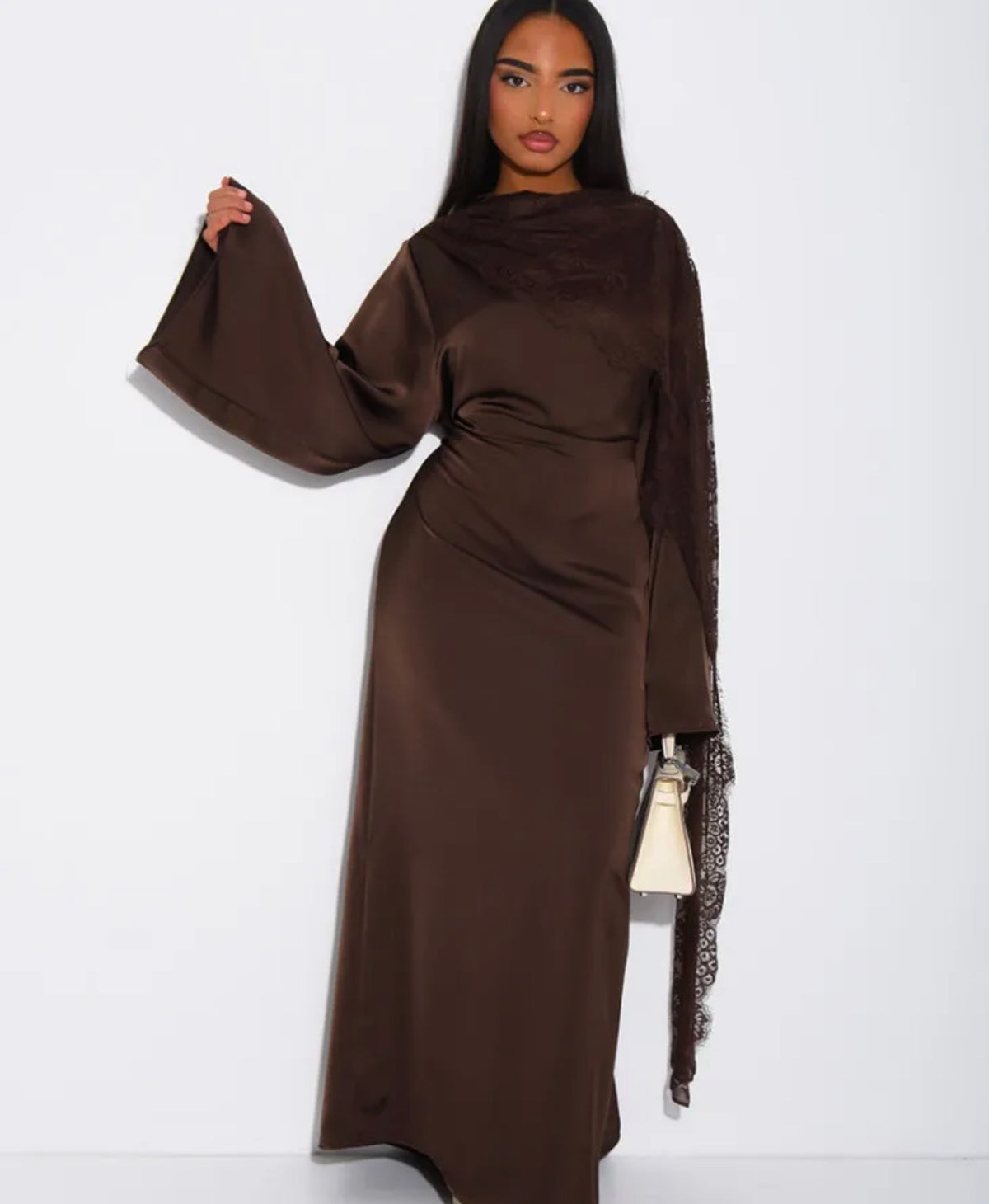 Kleid mit Spitze - 11393