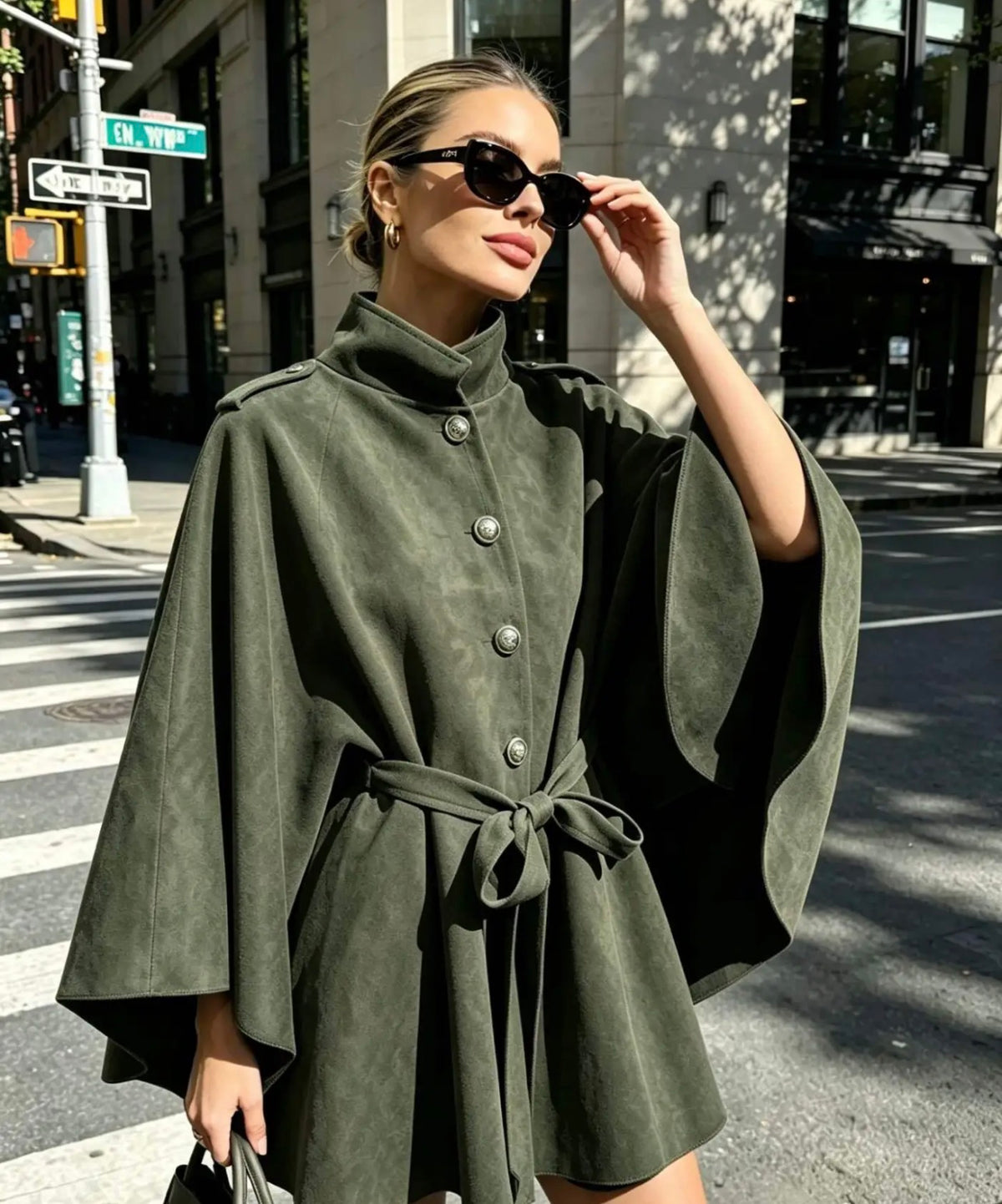 Poncho Leder Optik - 8003