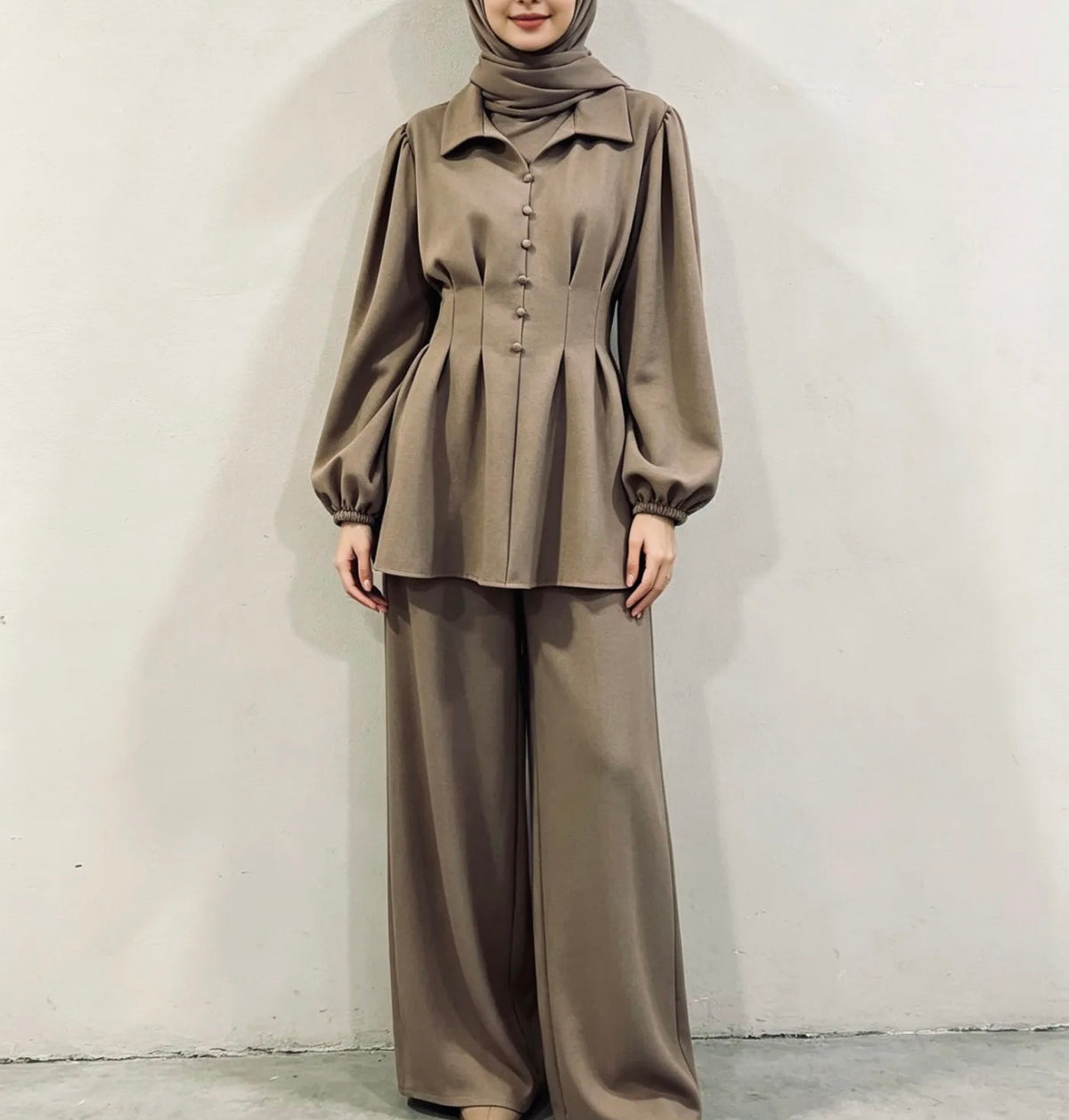 Elegantes 2-teiliges Modest Set -7047
