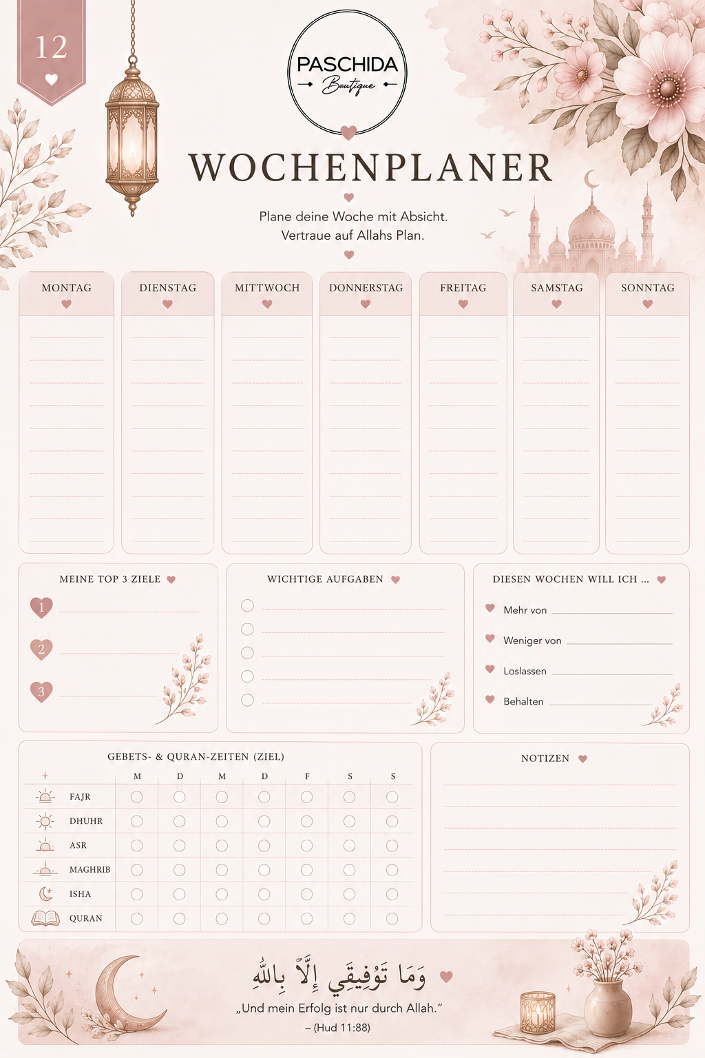 Hijabi Selfcare Journal