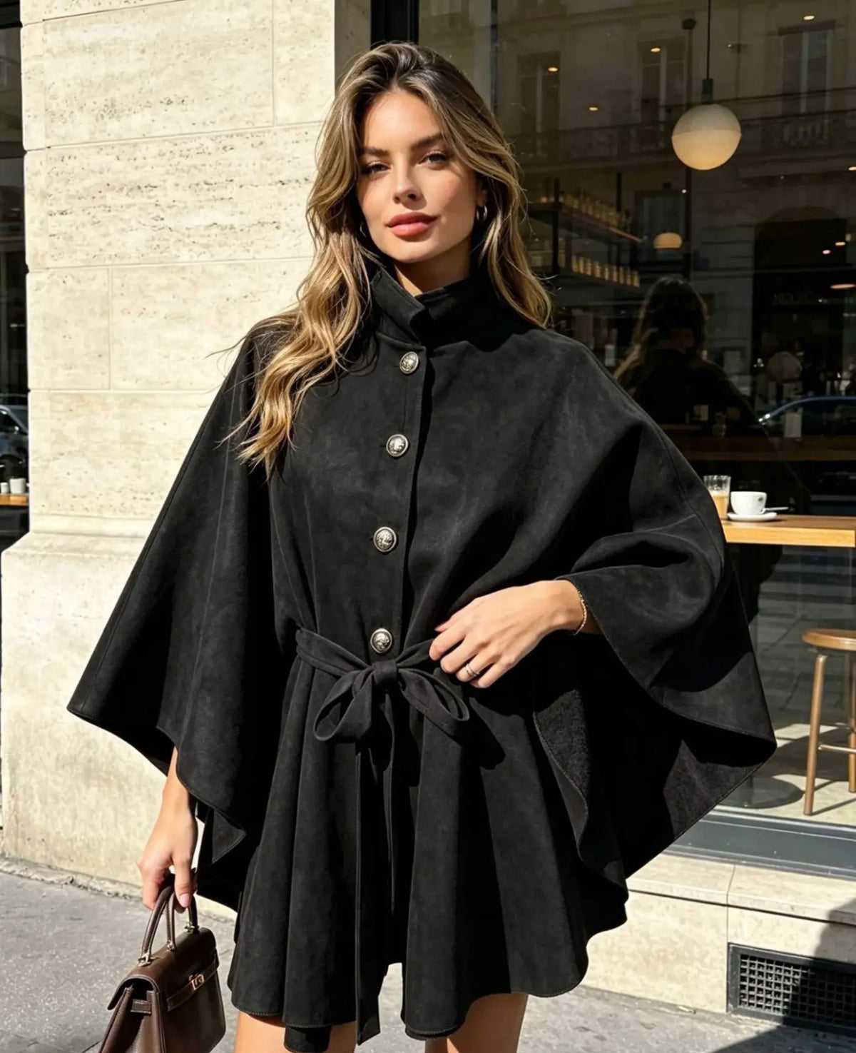 Poncho Leder Optik - 8003