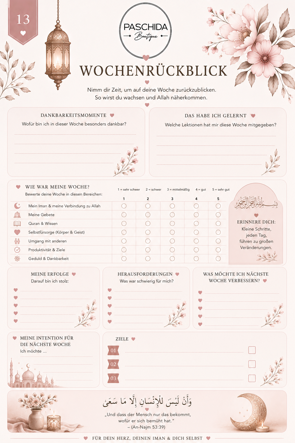 Hijabi Selfcare Journal