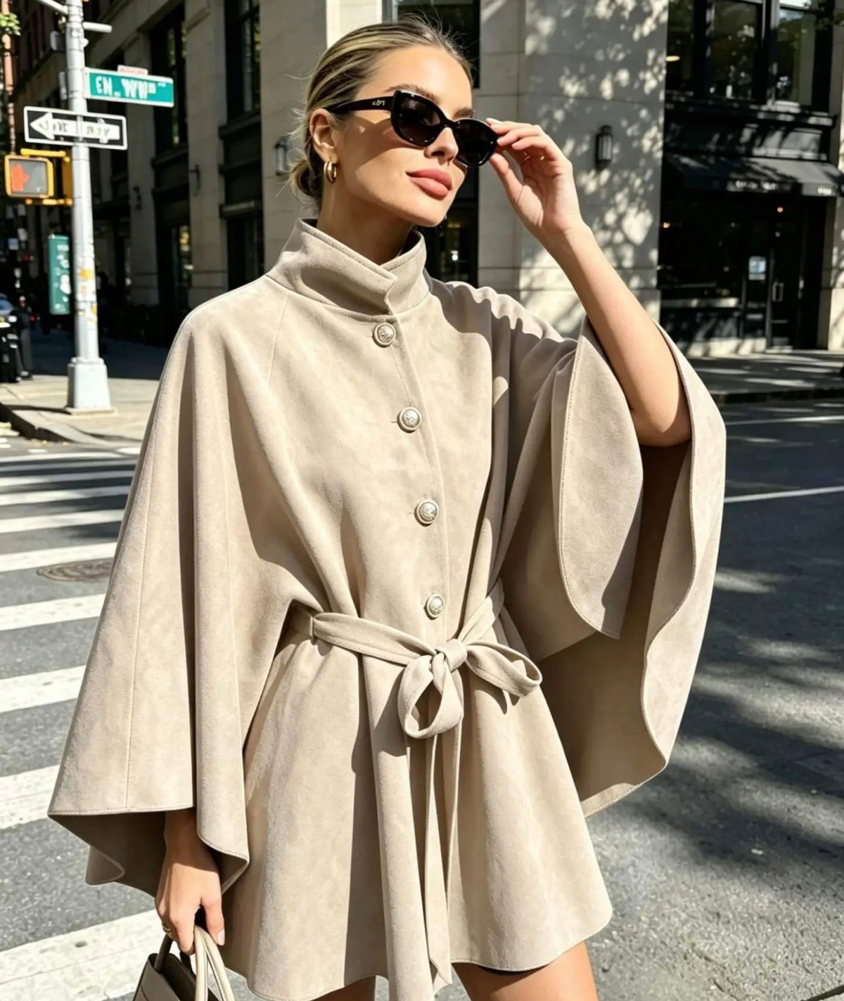 Poncho Leder Optik - 8003