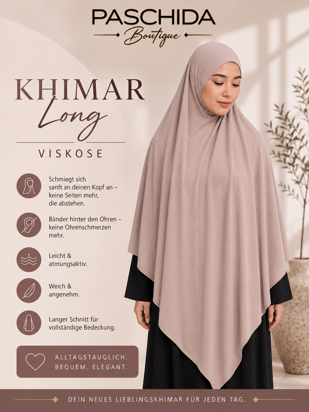 Khimar Viskose 🌿 „Nadja“