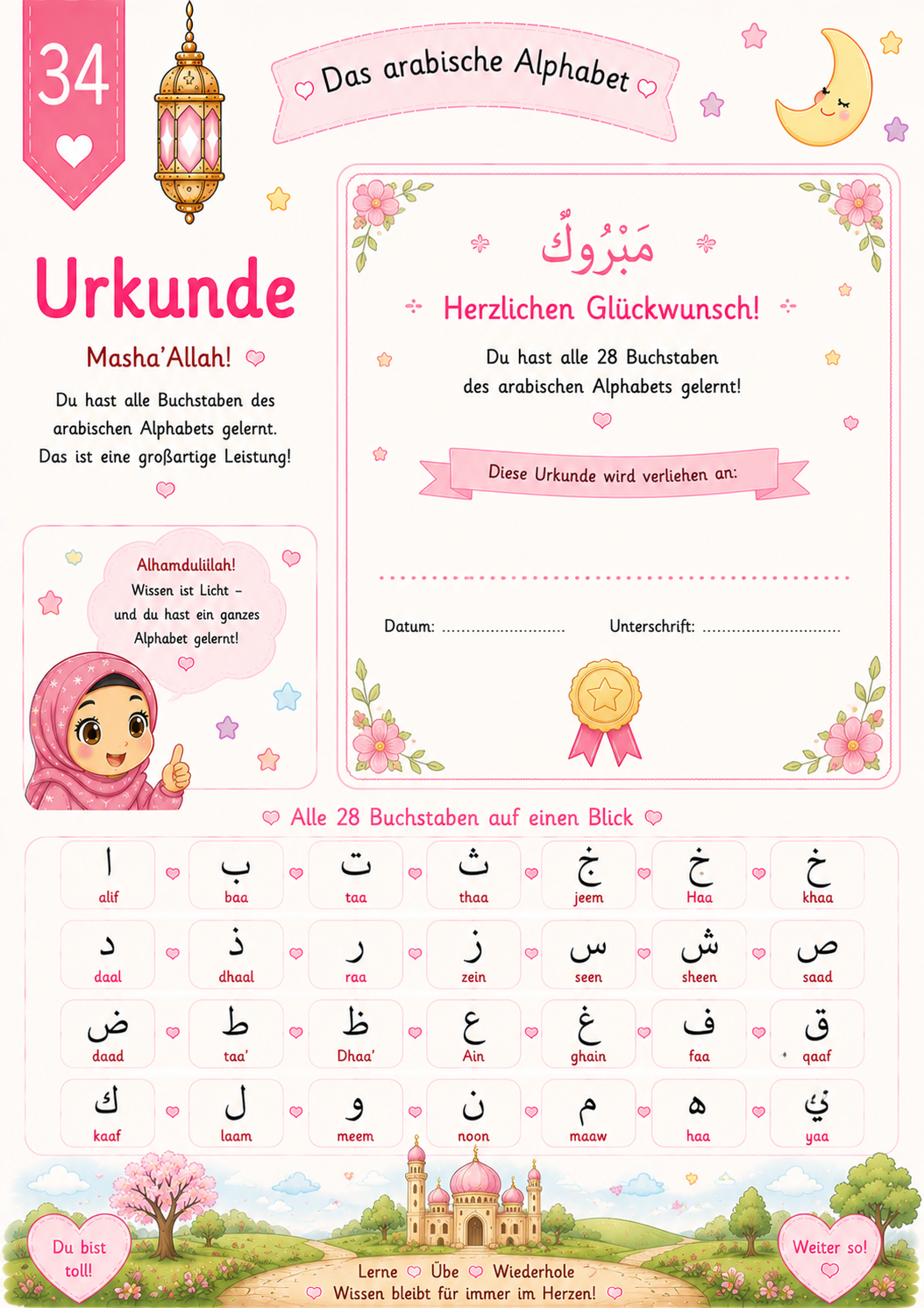 Arabisches Alphabet (Kinder)