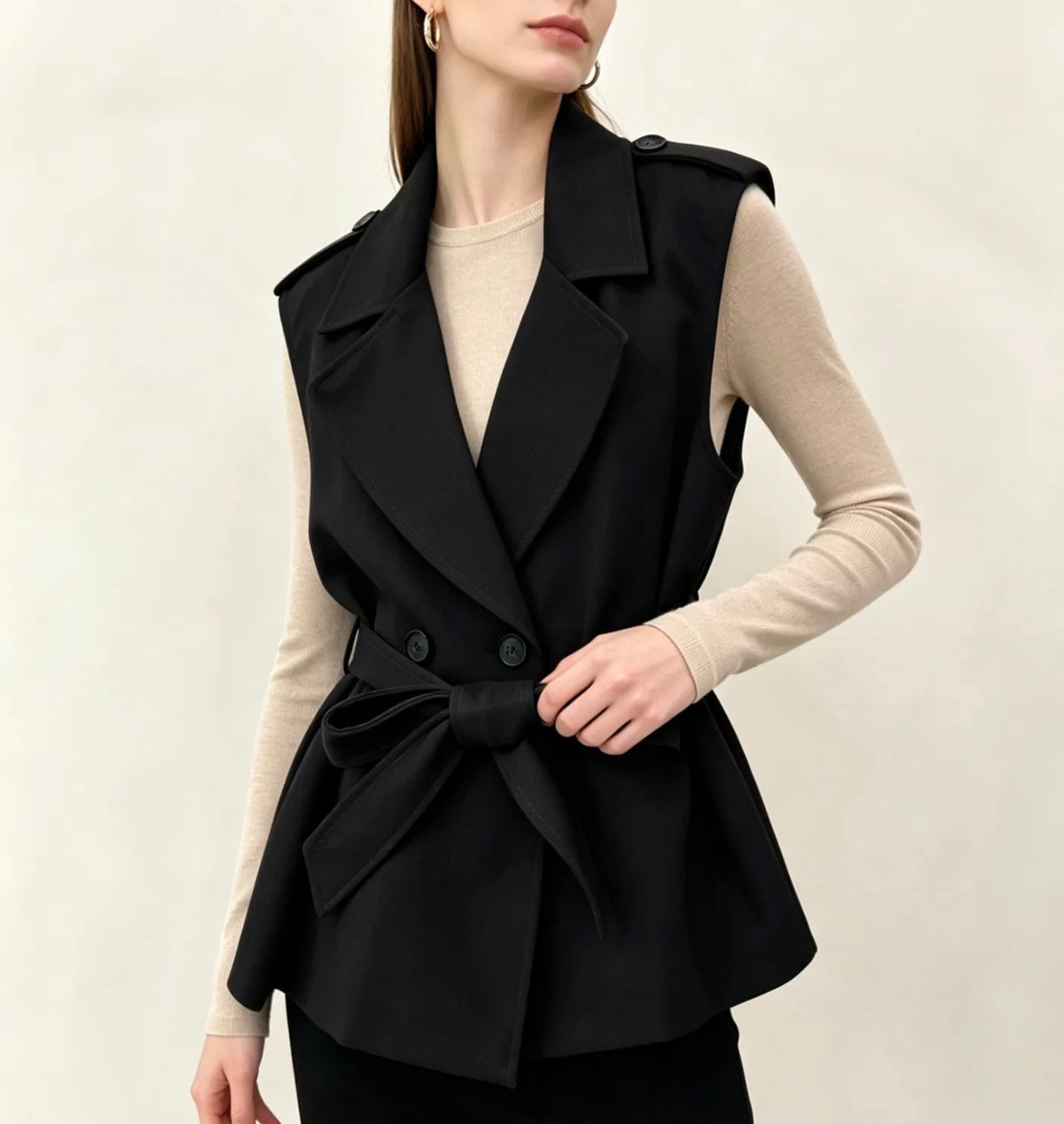 Elegante Weste mit Innenfutter