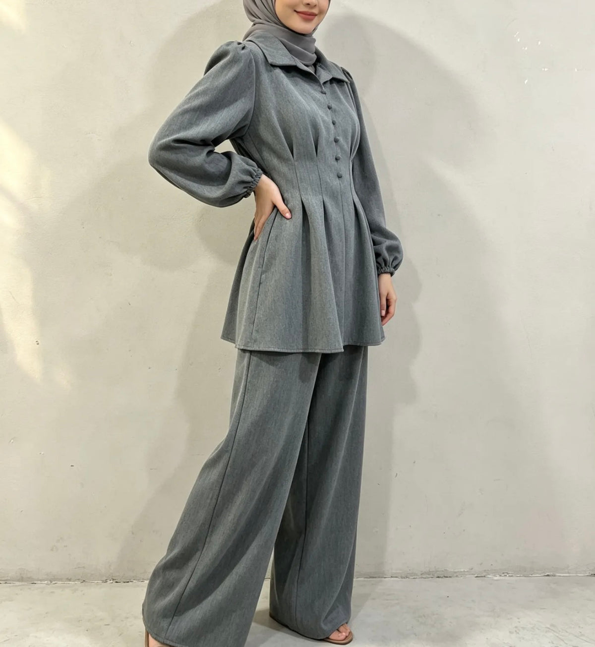 Elegantes 2-teiliges Modest Set -7047
