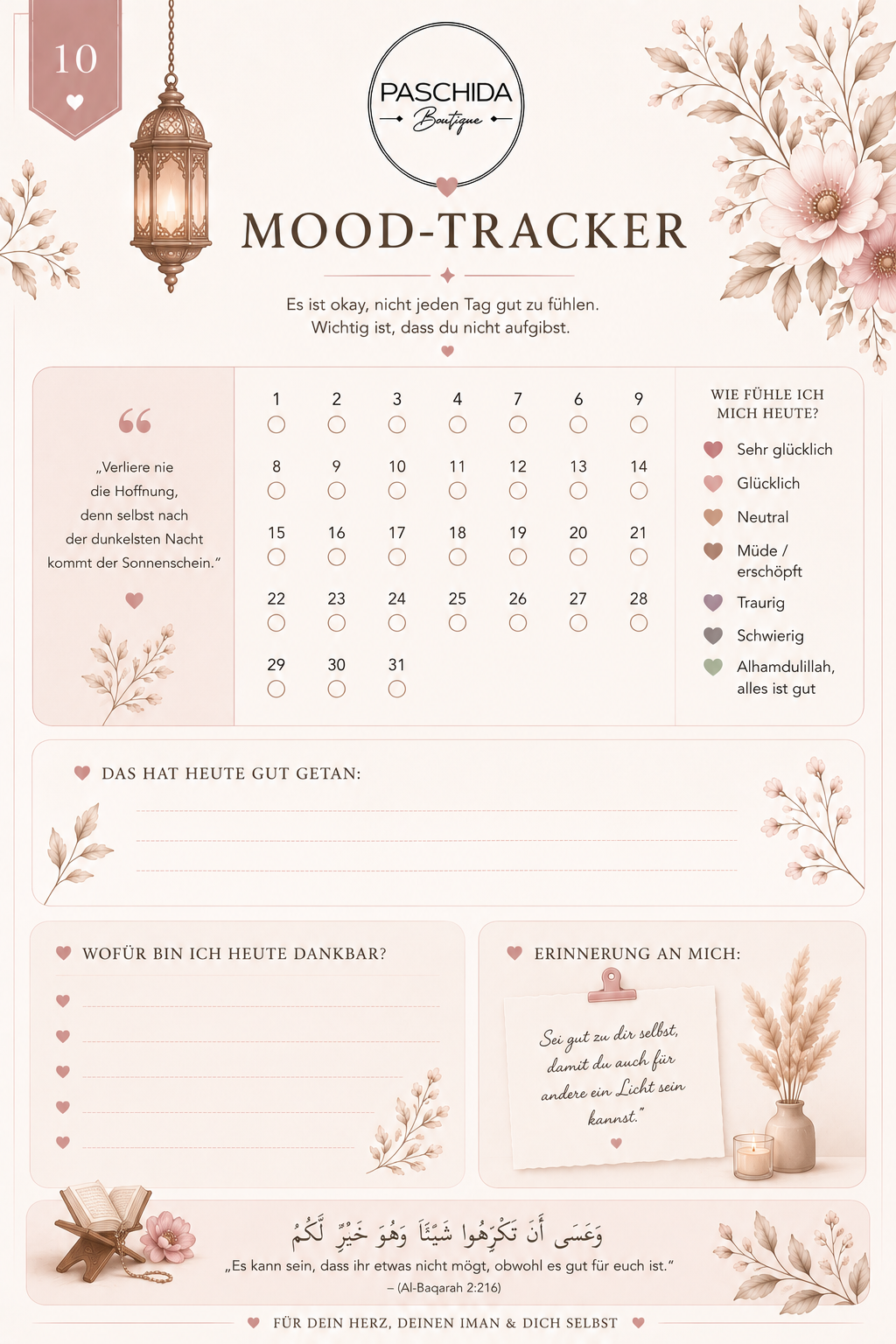 Hijabi Selfcare Journal