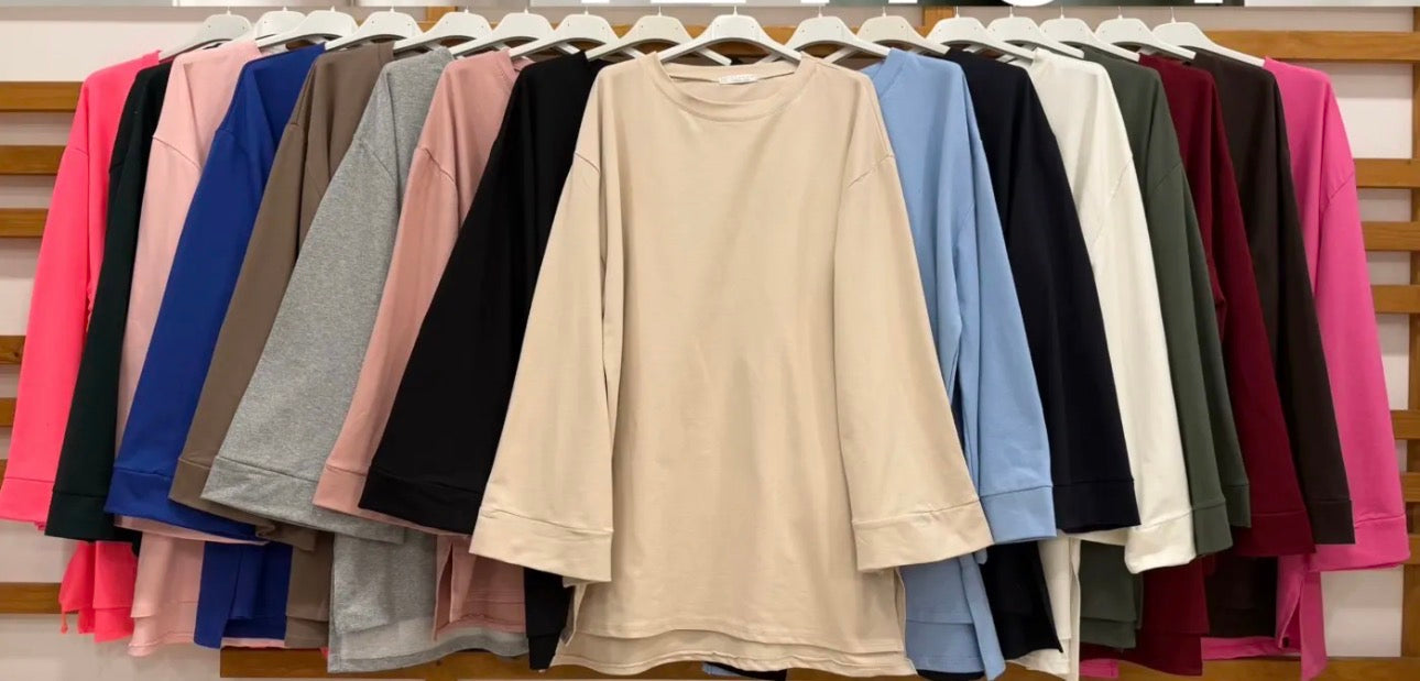 Oversize-Oberteil Liyana – 95 % Baumwolle