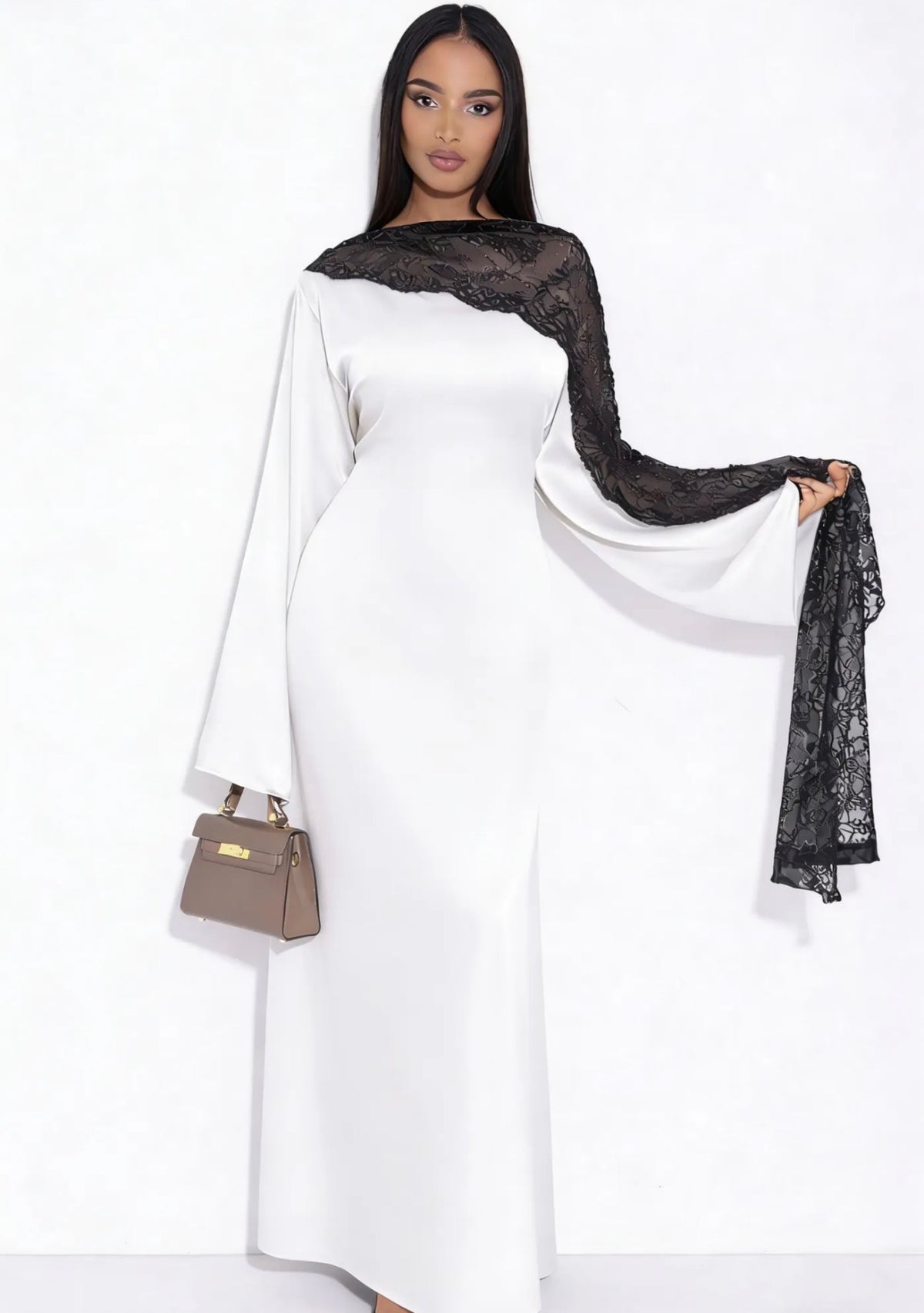 Kleid mit Spitze - 11393