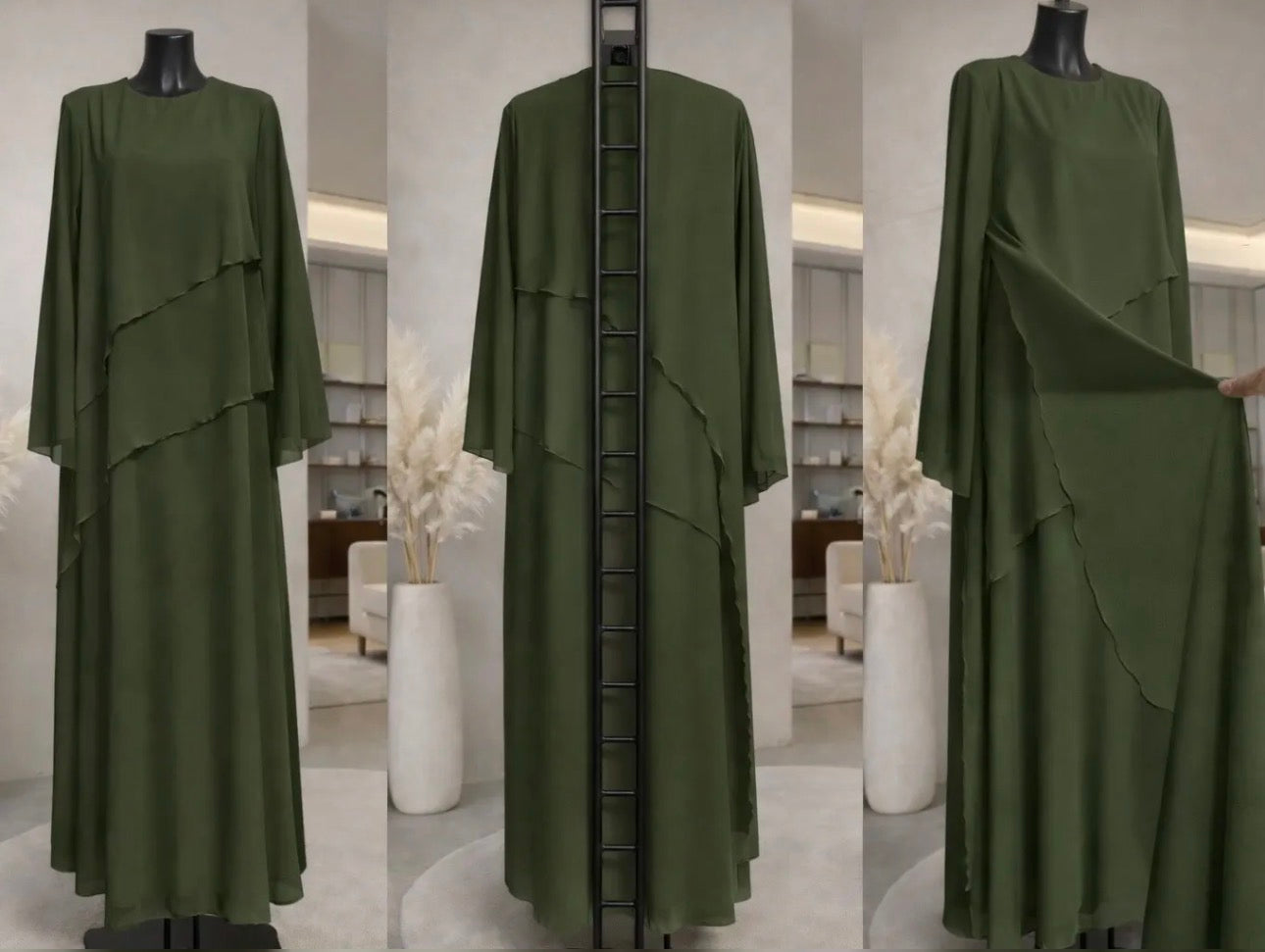 Chiffon/Viskose Kleid