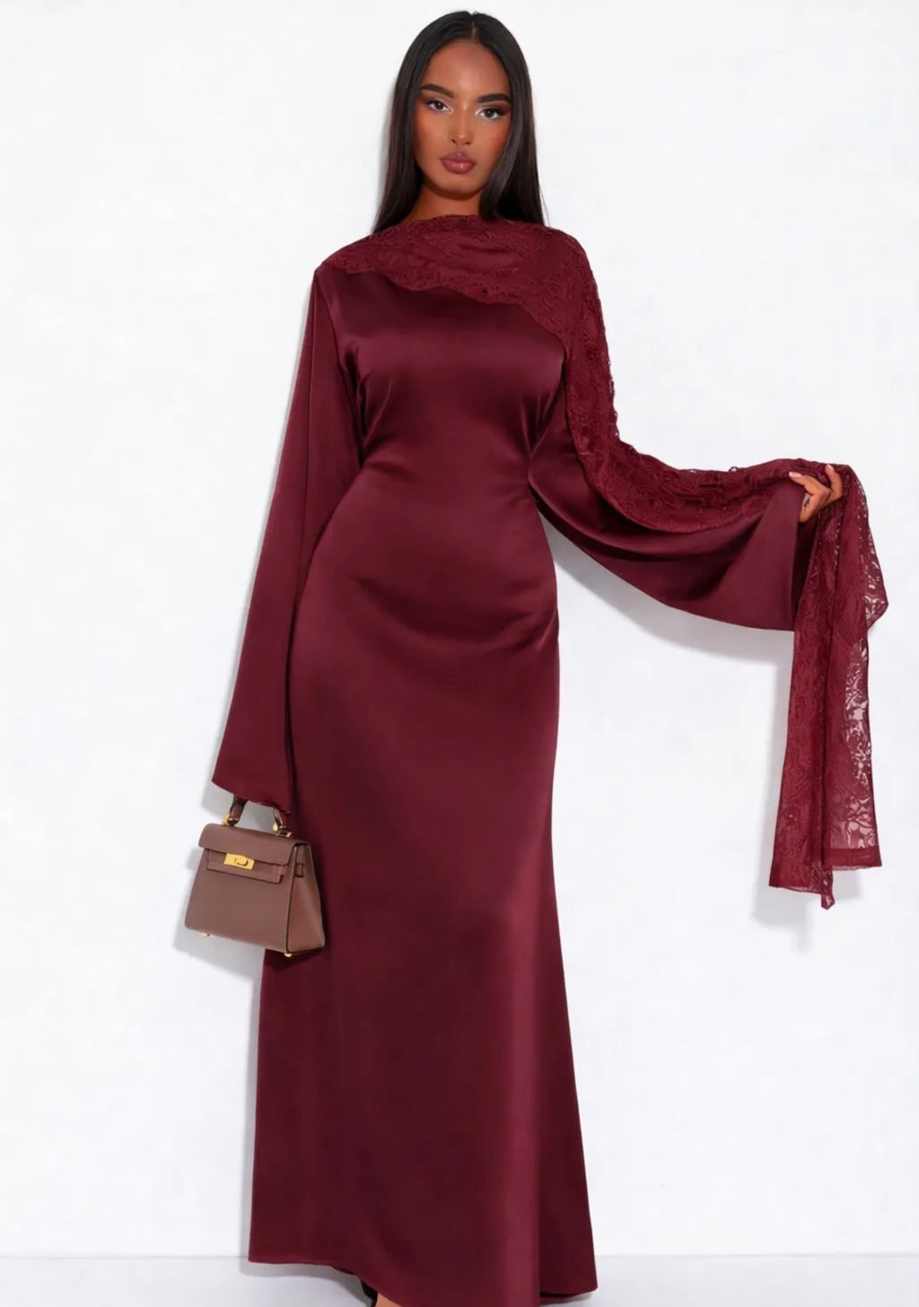 Kleid mit Spitze - 11393