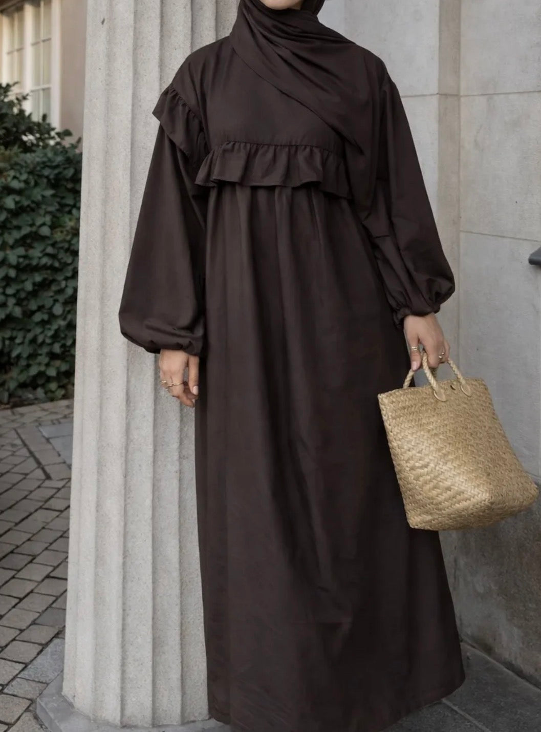 Abaya „Nahla“ – 100% Baumwolle 🌿