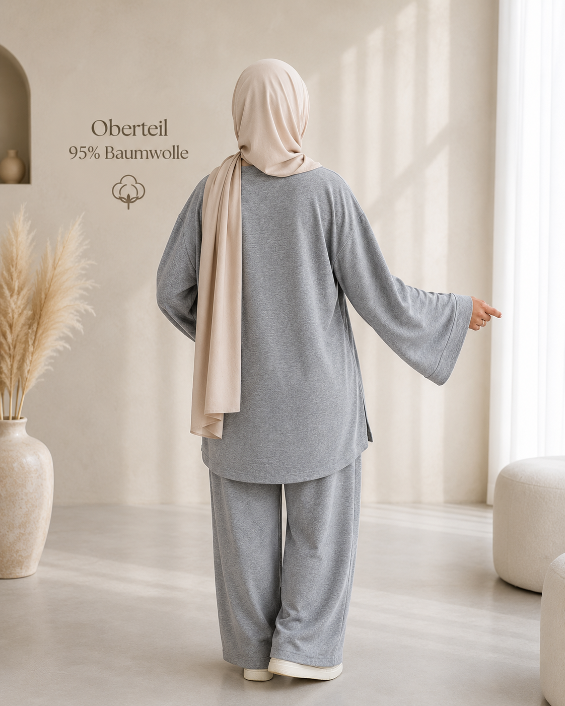 Oversize-Oberteil Liyana – 95 % Baumwolle