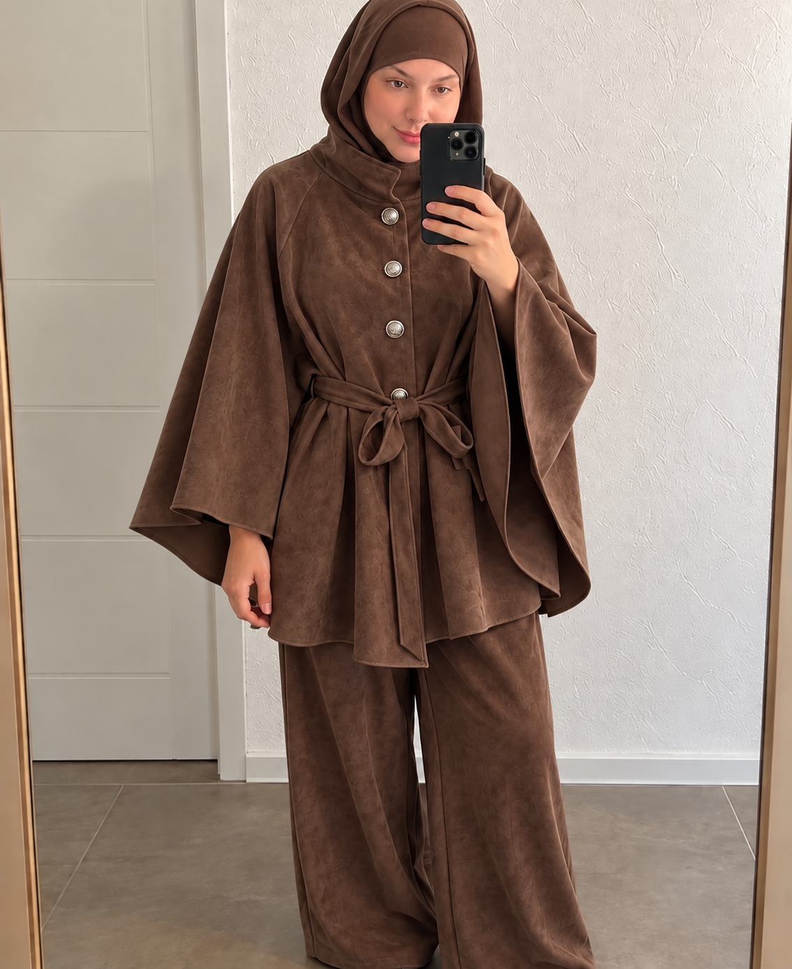 Poncho Leder Optik - 8003