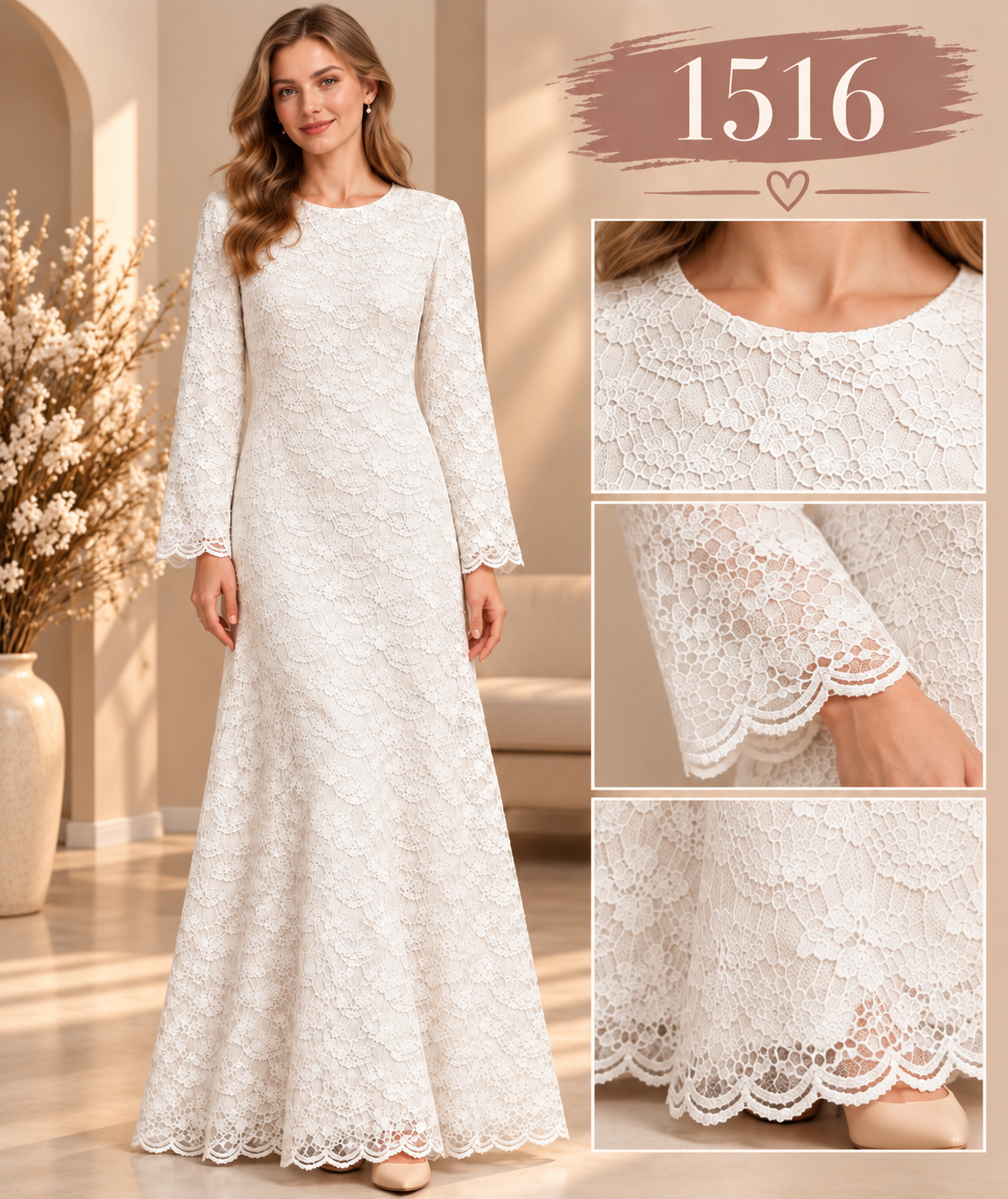 Kleid Spitze - 1516