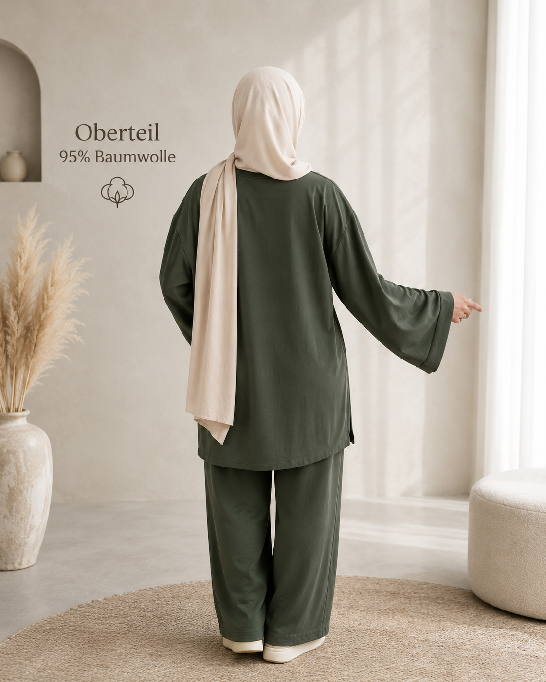 Oversize-Oberteil Liyana – 95 % Baumwolle