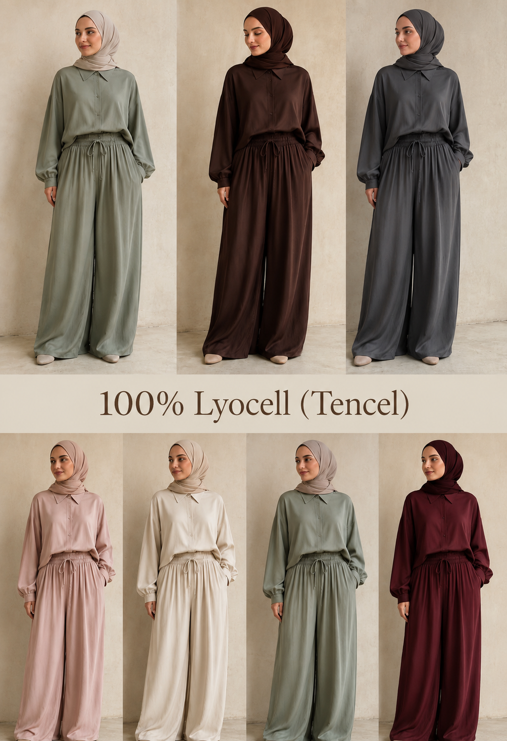 Wide Leg Tencel Hose – 100 % Lyocell 🌿