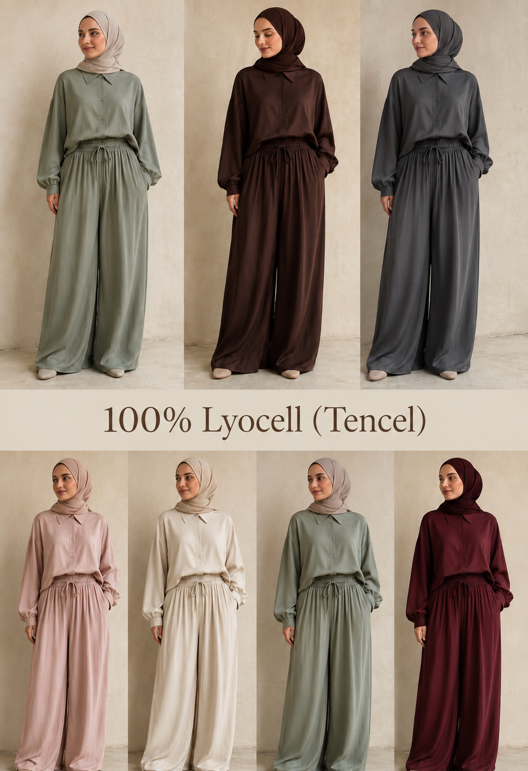 Wide Leg Tencel Hose – 100 % Lyocell 🌿