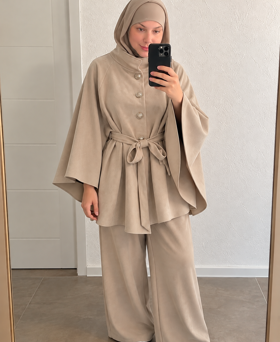 Poncho Leder Optik - 8003