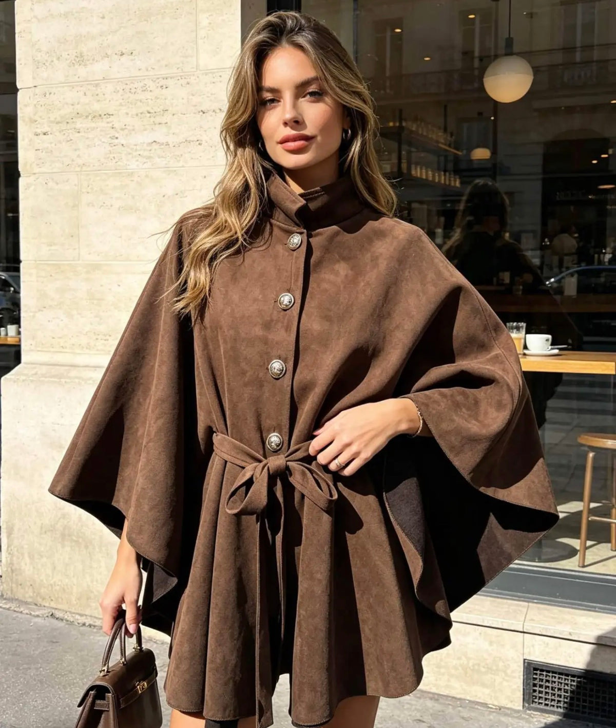 Poncho Leder Optik - 8003