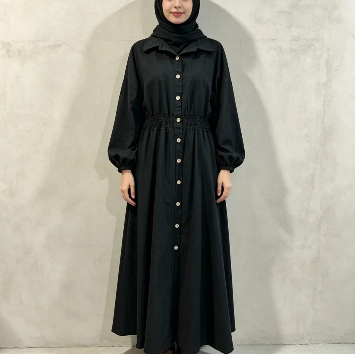 Jeans-Abaya – 100 % Baumwolle- 7041