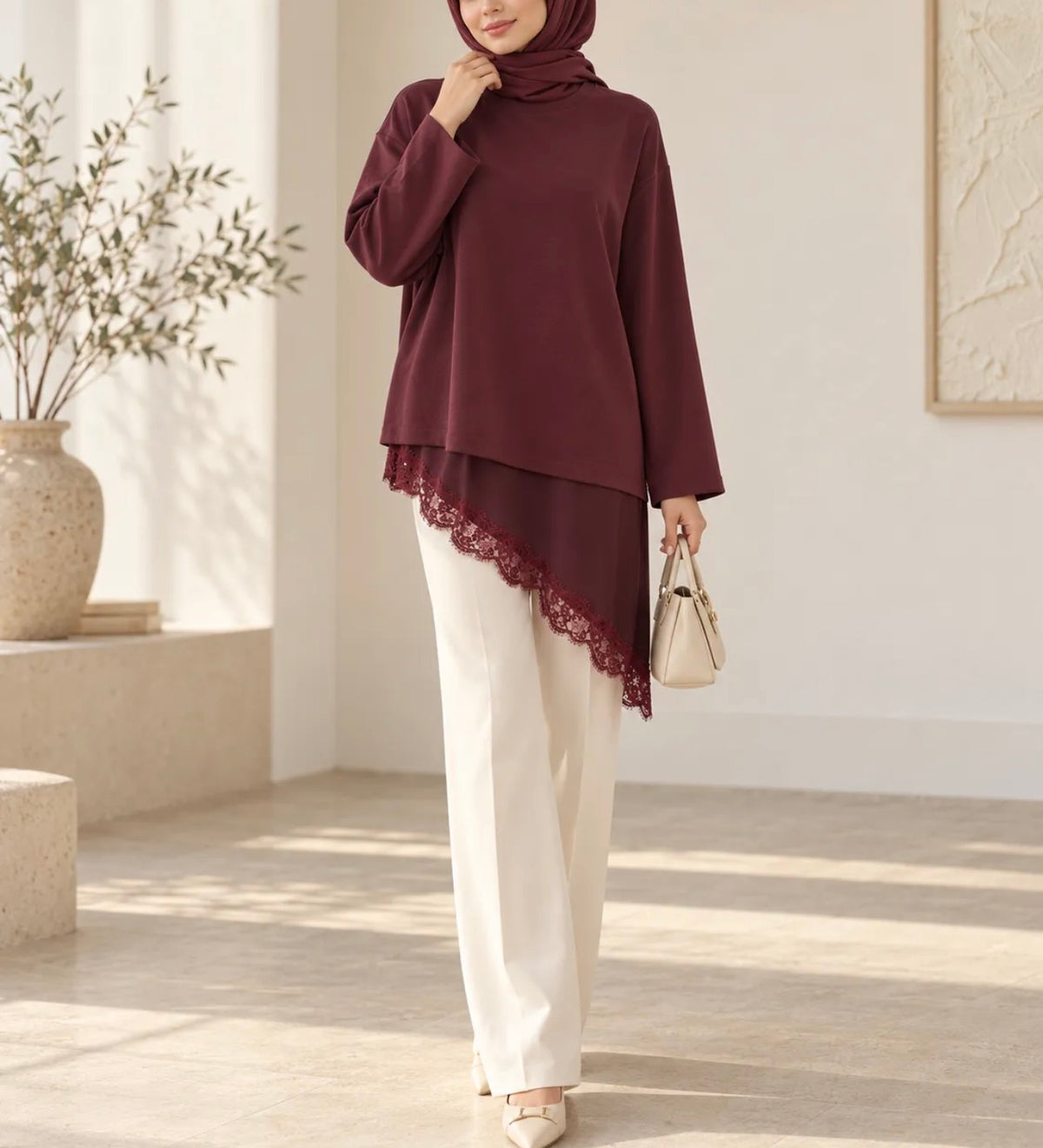 Spitzen-Longtop - 1518