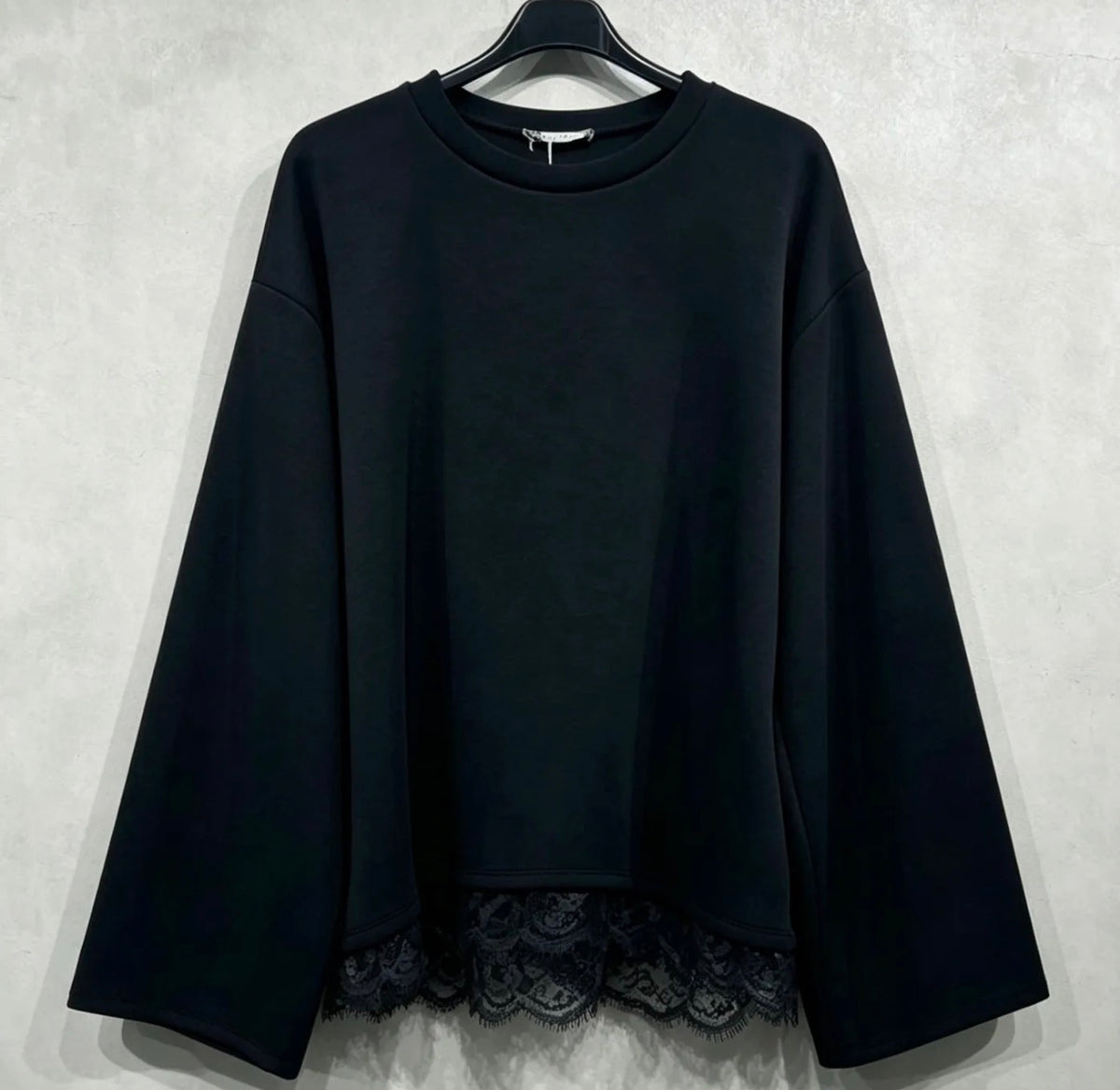 Longshirt mit Spitzenabschluss - 1519