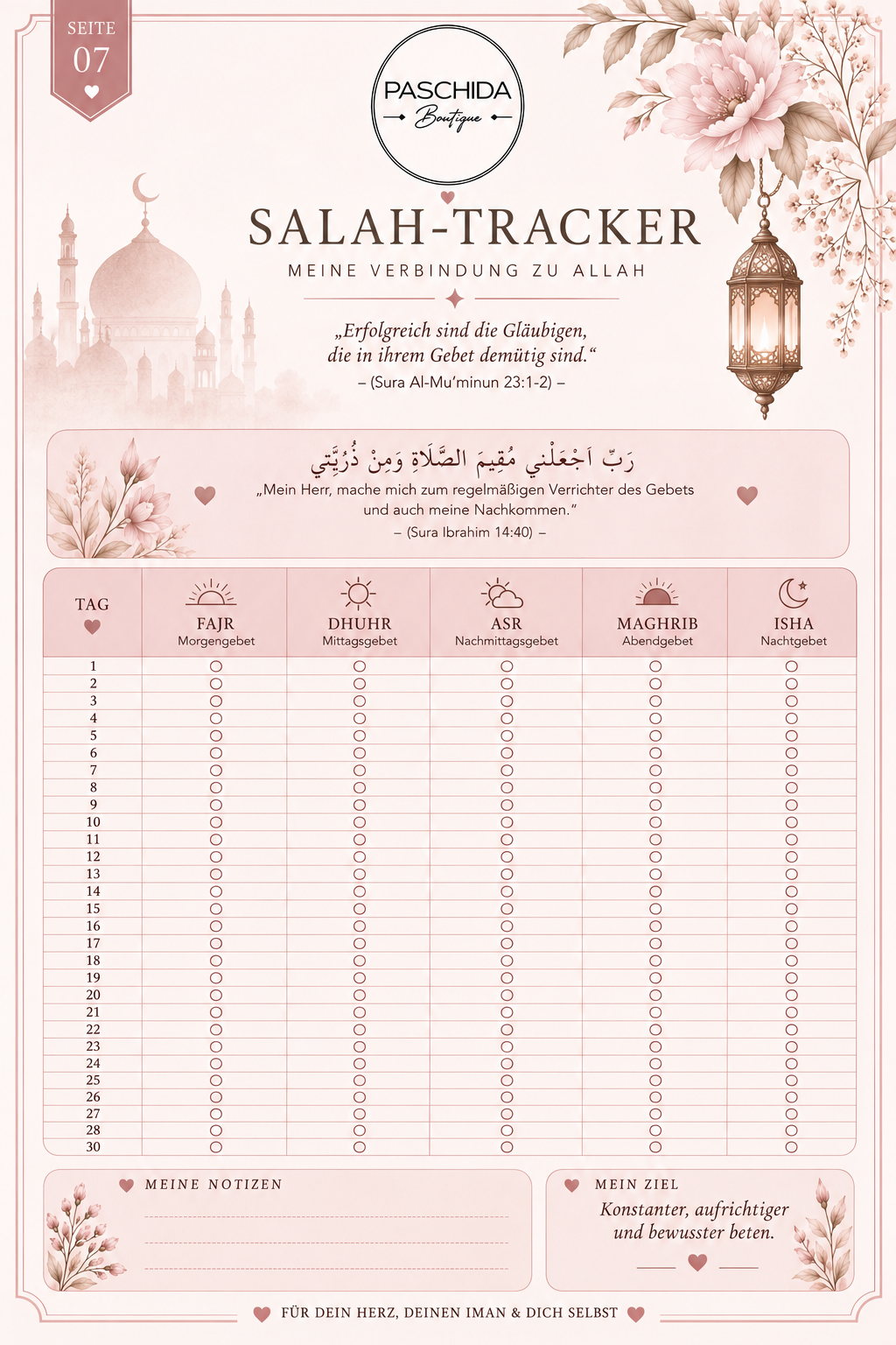 Hijabi Selfcare Journal