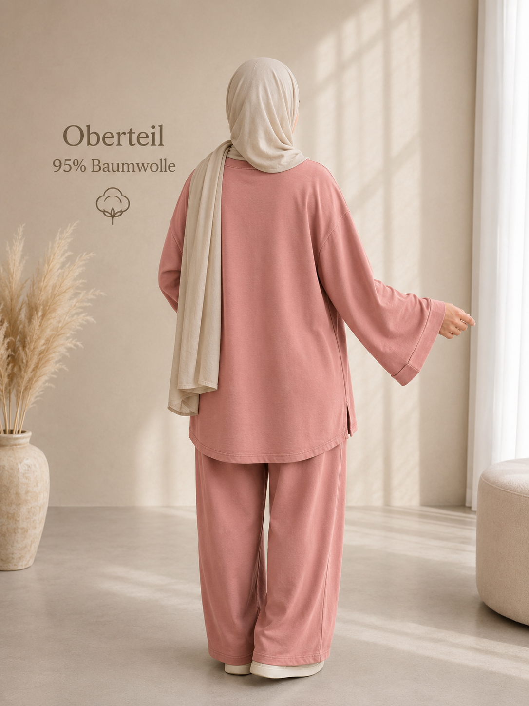 Oversize-Oberteil Liyana – 95 % Baumwolle