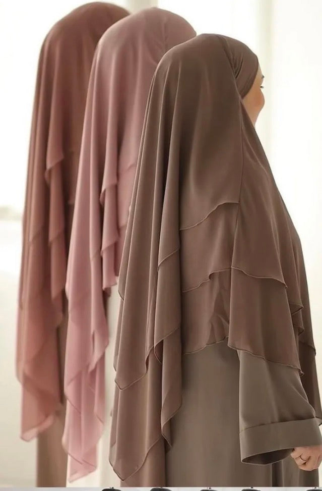 Chiffon Khimar 3 Lagig