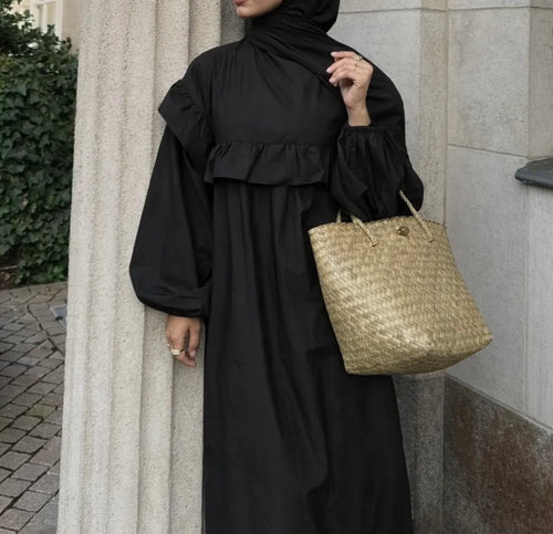 Abaya „Nahla“ – 100% Baumwolle 🌿