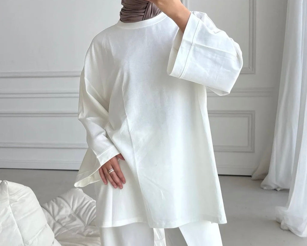 Oversize-Oberteil Liyana – 95 % Baumwolle