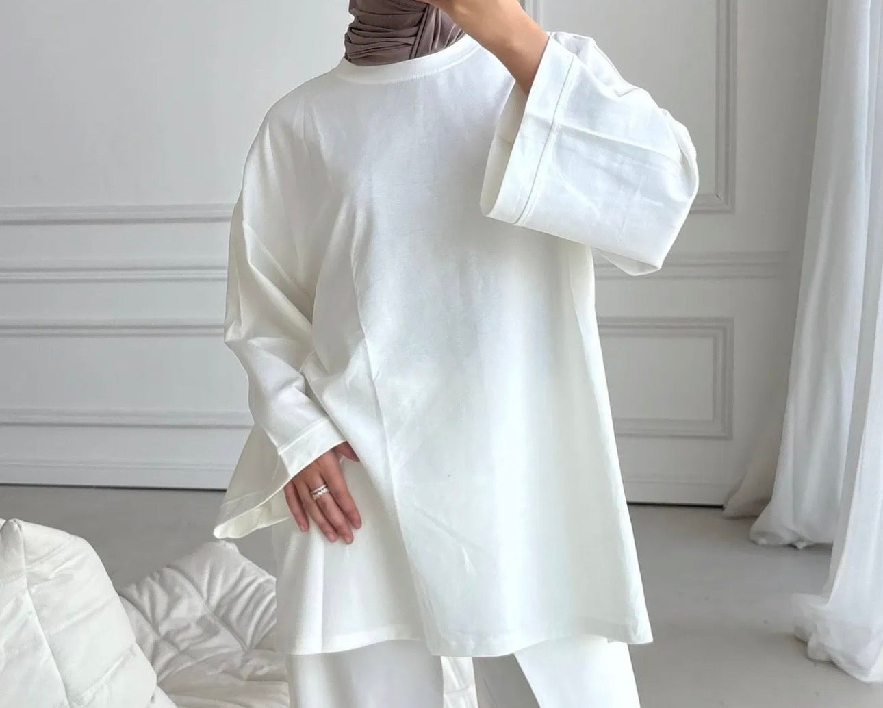 Oversize-Oberteil Liyana – 95 % Baumwolle