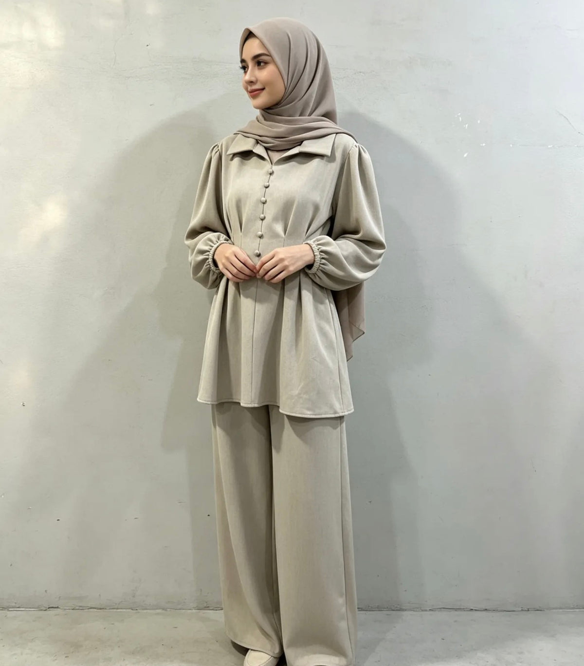 Elegantes 2-teiliges Modest Set -7047