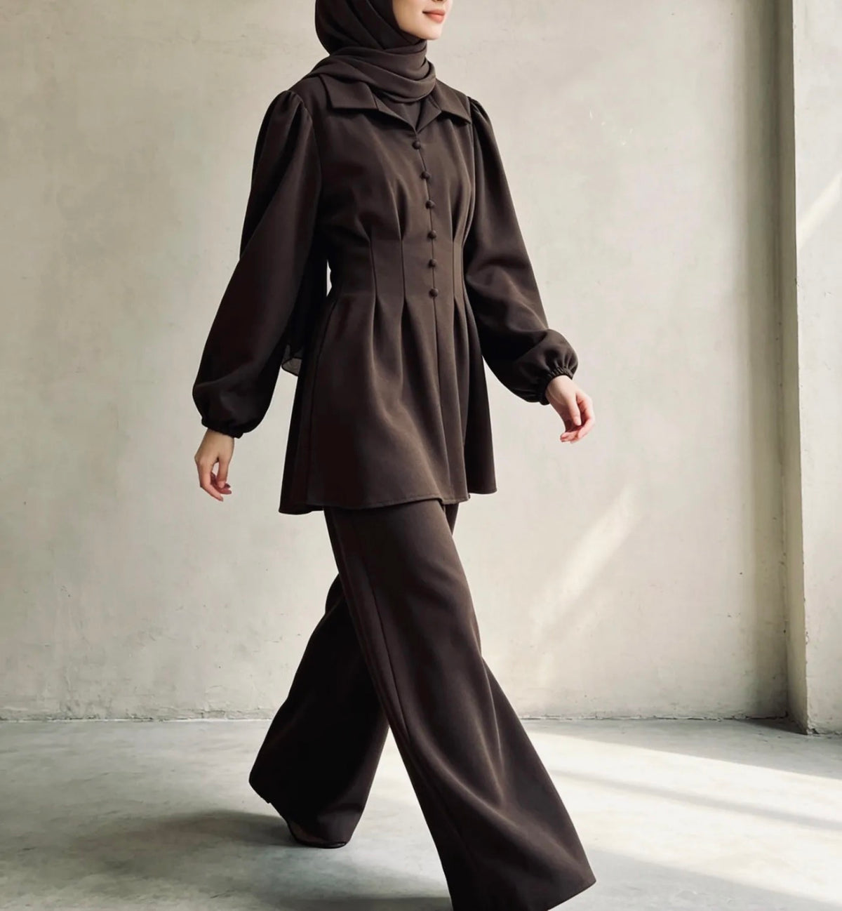 Elegantes 2-teiliges Modest Set -7047