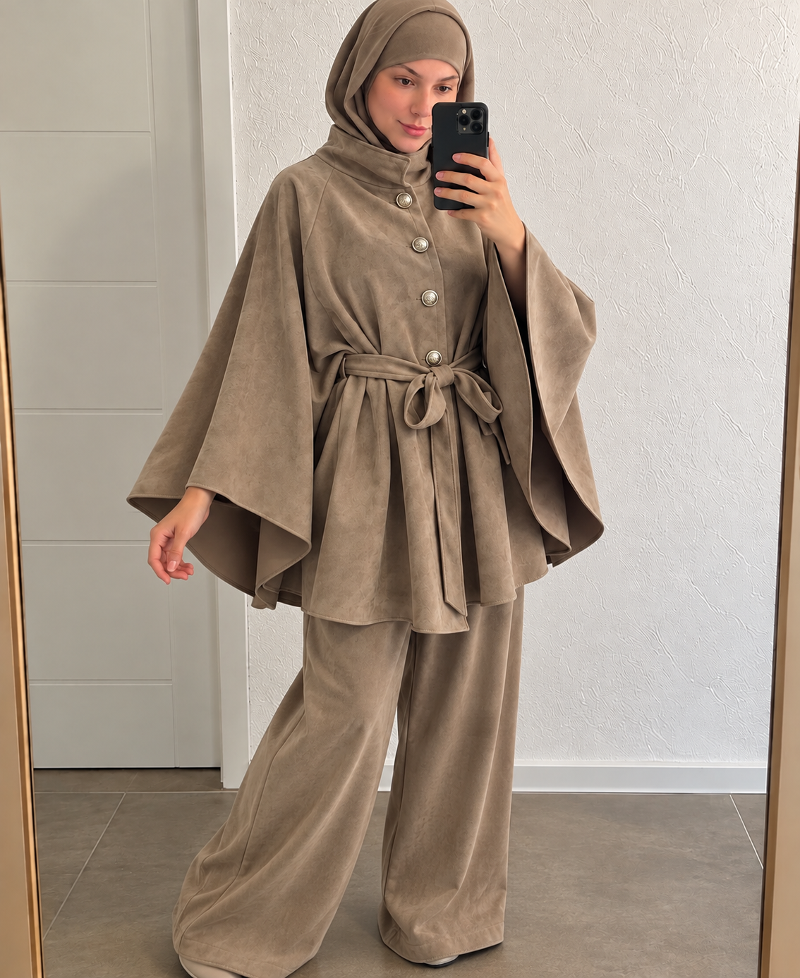 Poncho Leder Optik - 8003