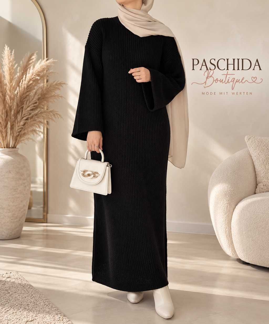 Strick-Maxikleid „Elegance“