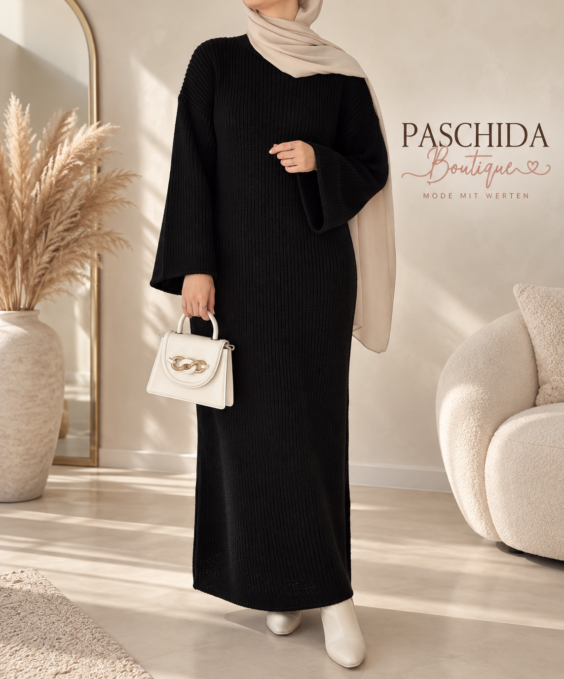Strick-Maxikleid „Elegance“