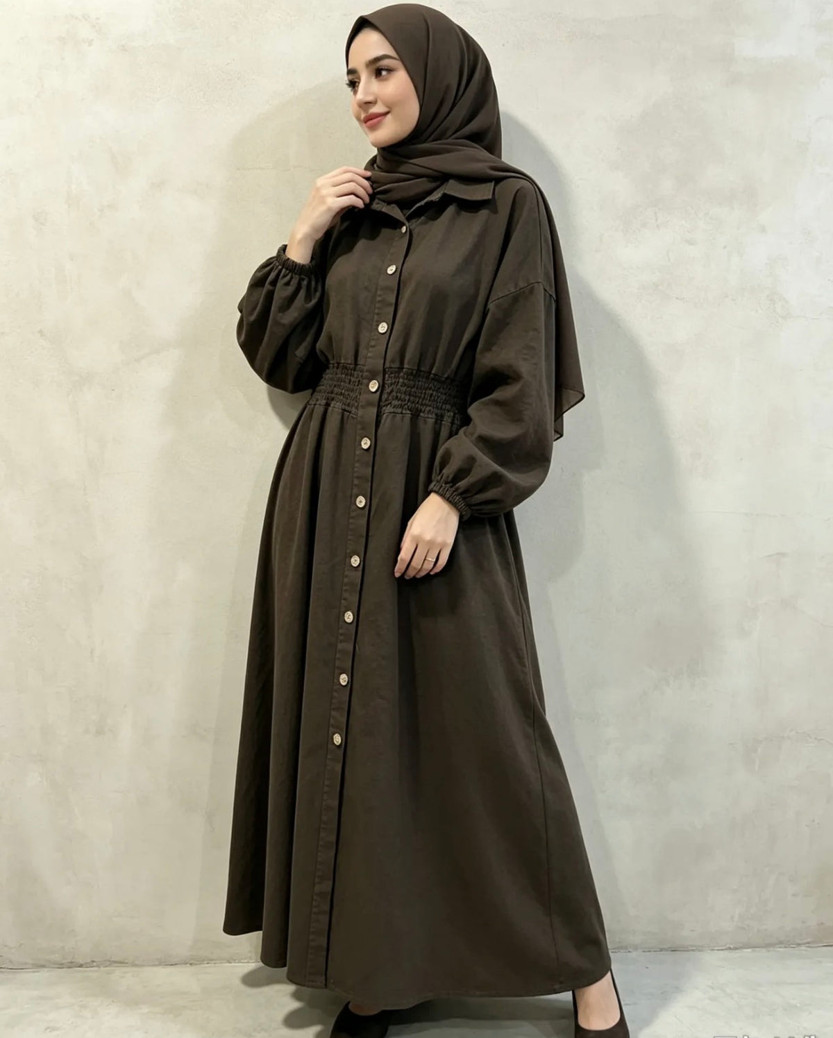 Jeans-Abaya – 100 % Baumwolle- 7041