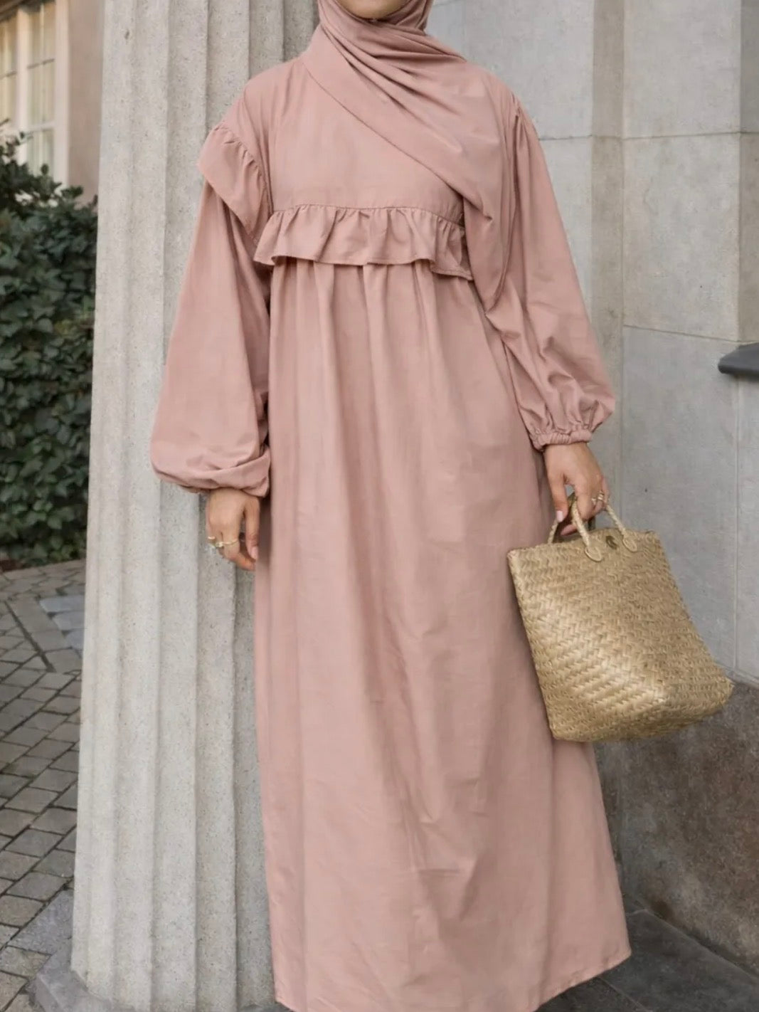 Abaya „Nahla“ – 100% Baumwolle 🌿