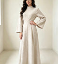 Elegante Abaya mit Schnürung am Rücken