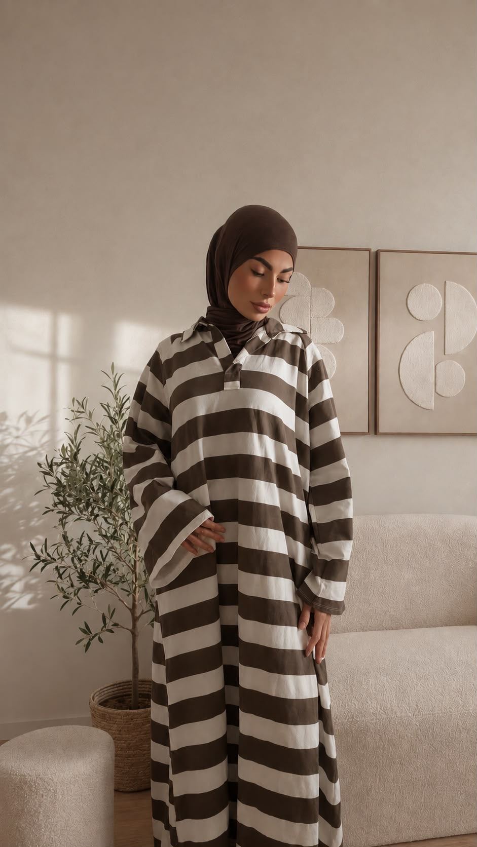Gestreiftes Maxikleid „Liyah“