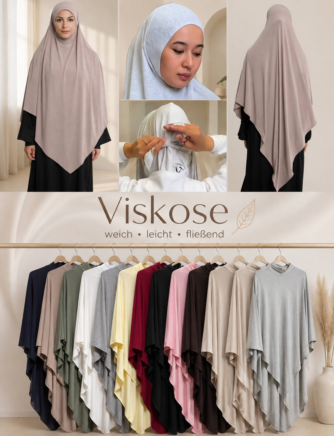 Khimar Viskose 🌿 „Nadja“