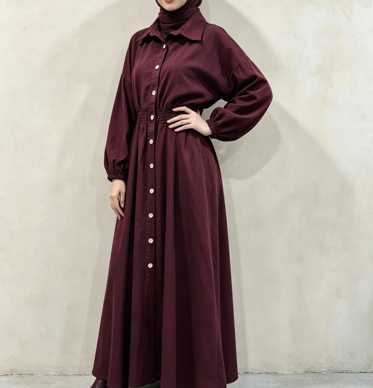 Jeans-Abaya – 100 % Baumwolle- 7041