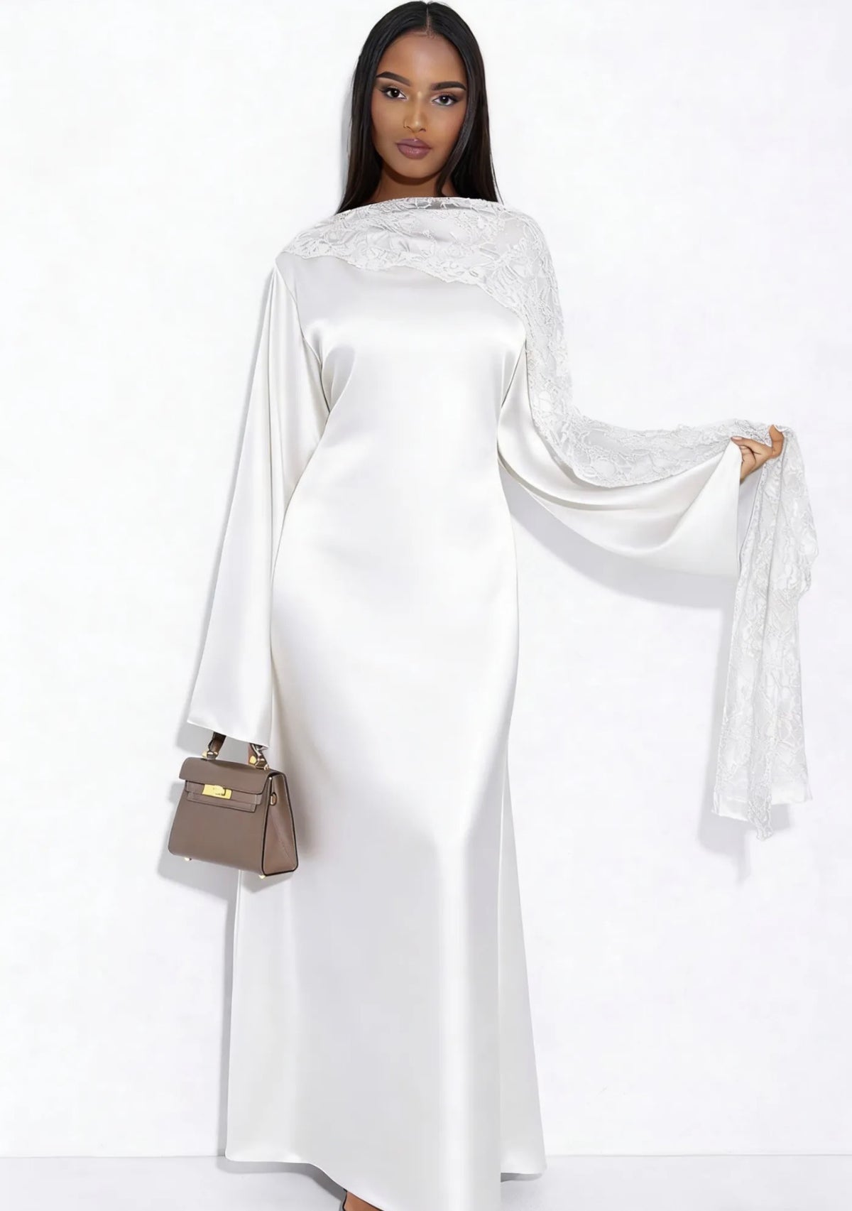 Kleid mit Spitze - 11393