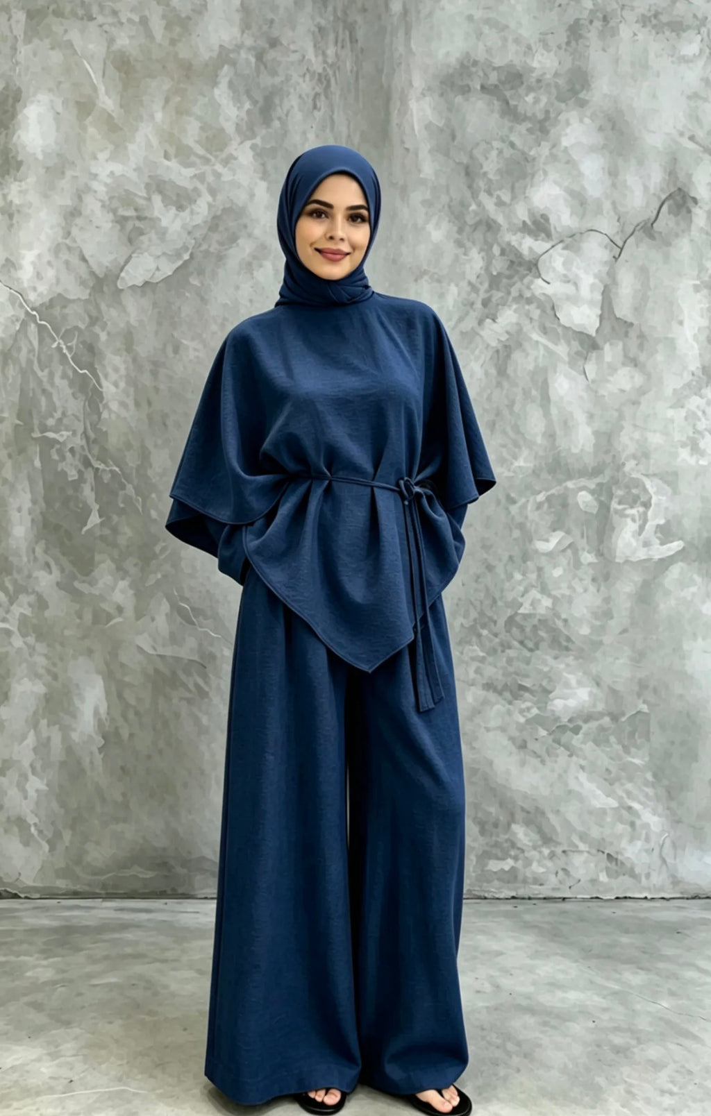 3-teiliges Set mit Cape, Oberteil & Hose – 13215