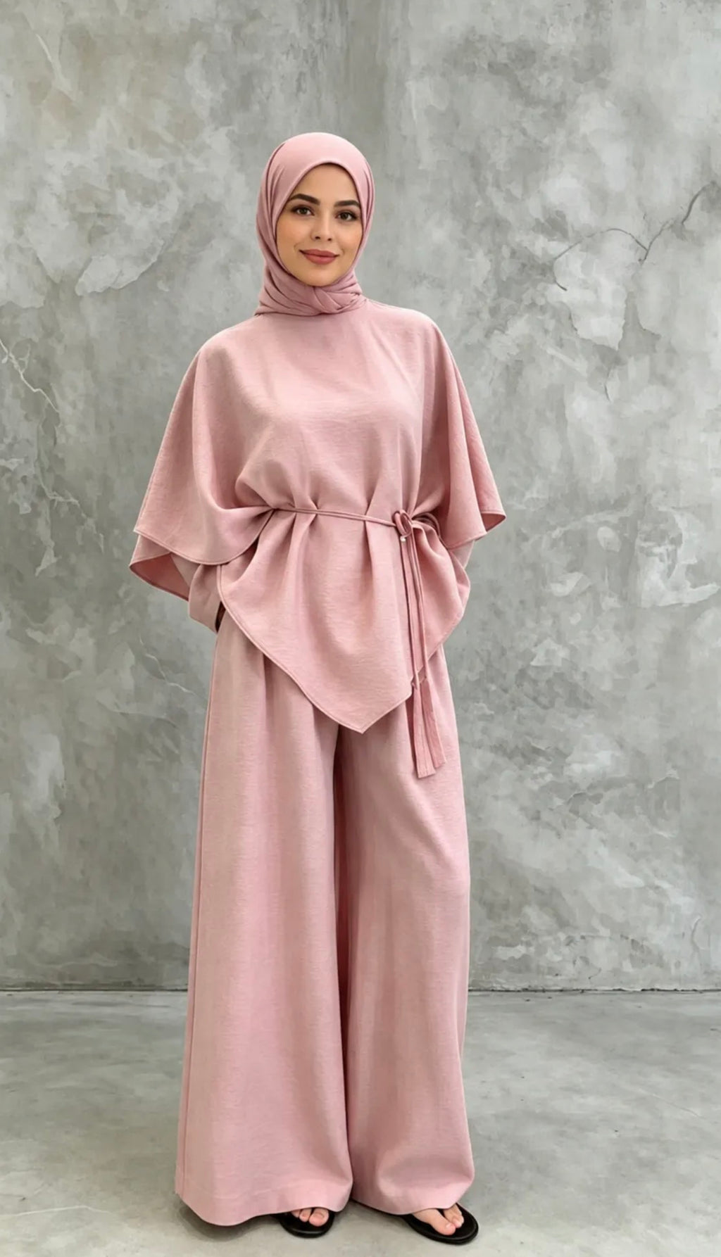 3-teiliges Set mit Cape, Oberteil & Hose – 13215