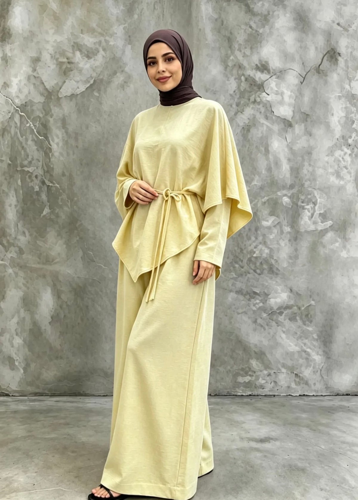 3-teiliges Set mit Cape, Oberteil & Hose – 13215